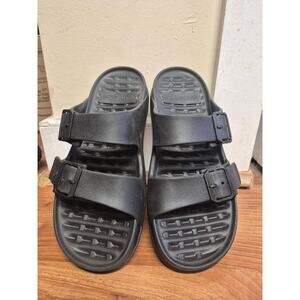 Therm-a-Rest Slides Black Double Strap Comfort Sandals Men’s Size 11 USED GOOD